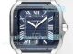 Swiss Replica THB Cartier Blue Dial Santos De Cartier Stainless Steel Watch (3)_th.jpg